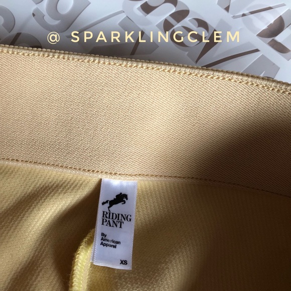 American Apparel Rare Yellow / Corn Riding Pant XS - Picture 7 of 9